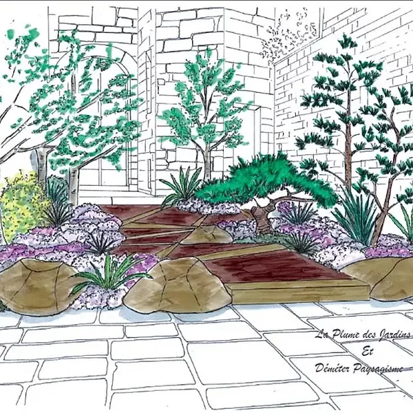 Croquis jardin éphémère 2016